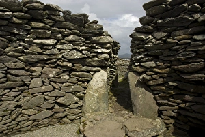 IRELAND, Kerry, Dingle Peninsula. Ancient Beehive Huts IRELAND, Kerry, Dingle Peninsula. Ancient Beehive Huts