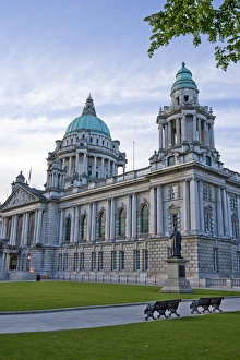 Ireland, unionist, troubles, historic, architecture, dome, columns, copper oxidation Ireland, unionist, troubles, historic, architecture, dome, columns, copper oxidation