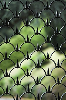 ITALY, Como Province, Brunate. Villa fence detail ITALY, Como Province, Brunate. Villa fence detail