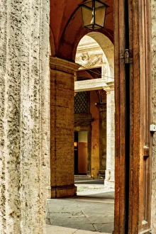 Italy, Rome. Corso del Rinascimento, Palazzo della Sapienza, multiple doorways Italy, Rome. Corso del Rinascimento, Palazzo della Sapienza, multiple doorways