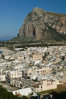 Italy, Sicily, SAN VITO LO CAPO, Resort Town View & Monte Monaco Italy, Sicily, SAN VITO LO CAPO, Resort Town View & Monte Monaco