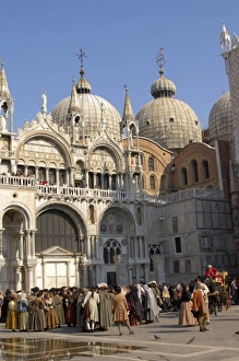 Italy, Venice, filming Casanova in St. Marks Square Italy, Venice, filming Casanova in St. Marks Square