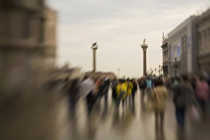 Italy, Venice, Selective Focus of The Gateway to the Venice Lagoon. Statues of the Winged Lion Italy, Venice, Selective Focus of The Gateway to the Venice Lagoon. Statues of the Winged Lion