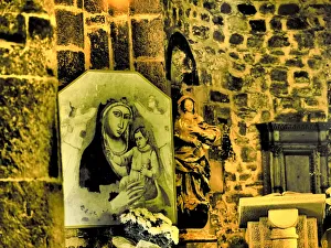 Italy, Vernazza. Infrared image of the interior of Santa Margherita di Antiochia Church Italy, Vernazza. Infrared image of the interior of Santa Margherita di Antiochia Church