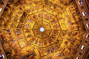 Jesus Christ and angels mosaic, Florence Baptistery, Florence, Italy Jesus Christ and angels mosaic, Florence Baptistery, Florence, Italy