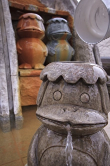 Kappa, Japanese water spirits are the symbol of the Jozankei hot springs town Kappa, Japanese water spirits are the symbol of the Jozankei hot springs town