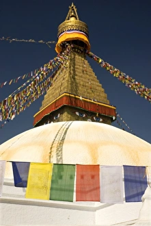 Kathmandus Bodhnath Stupa, one of the largest stupas in the world and one of Kathmandus Bodhnath Stupa, one of the largest stupas in the world and one of