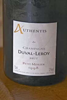 Images Dated 16th June 2005: A detail of the label of a bottle from the range Authentis: A single grape variety