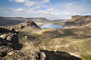 Lake Garba Guracha, which is an truly alpine lake, from Sanetti Plateau Lake Garba Guracha, which is an truly alpine lake, from Sanetti Plateau
