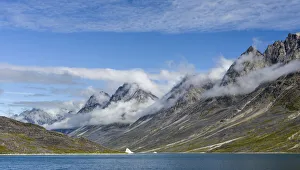 Landscape in the Unartoq Fjord in southern greenland. America, North America, Greenland Landscape in the Unartoq Fjord in southern greenland. America, North America, Greenland
