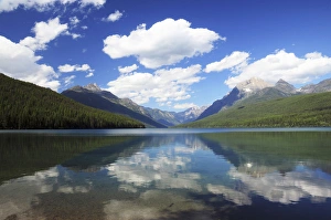Late Afternoon on Bowman Lake: Glacier National Park, Montana, USA Late Afternoon on Bowman Lake: Glacier National Park, Montana, USA