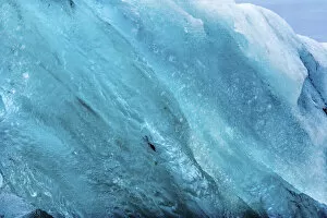 Vatnajokull Gallery: Light blue, large iceberg close-up Diamond Beach Jokulsarlon Glacier Lagoon Vatnajokull