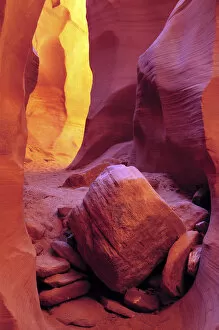 Images Dated 27th September 2012: Light Reflections in Secret Canyon, Page, Arizona, USA