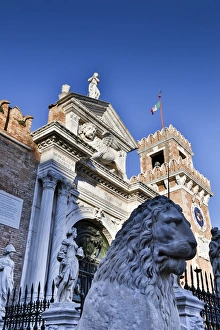 Lion Statue in front of Arsenal, Venice Italy Lion Statue in front of Arsenal, Venice Italy