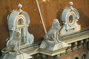 Lions architectural detail, Romania, Constanta Lions architectural detail, Romania, Constanta