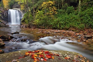 Images Dated 16th October 2009: Looking Glass Falls in the Pisgah National Forest in North Carolina