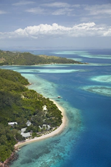 Malolo Island Resort, Malolo Island, Mamanuca Islands, Fiji, South Pacific - aerial Malolo Island Resort, Malolo Island, Mamanuca Islands, Fiji, South Pacific - aerial