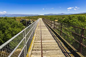 The Manuherikia River bridge on the Otago Central Rail Trail, Otago, South Island The Manuherikia River bridge on the Otago Central Rail Trail, Otago, South Island