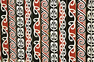 Images Dated 23rd December 2005: Maori Design on Fence, Government Gardens, Rotorua