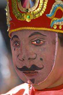 Masked dancer at annual Festival of El Senor de las Soledad, Huaraz, Peru Masked dancer at annual Festival of El Senor de las Soledad, Huaraz, Peru