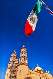Mexican Flag Parroquia Cathedral Dolores Hidalgo Mexico Mexican Flag Parroquia Cathedral Dolores Hidalgo Mexico