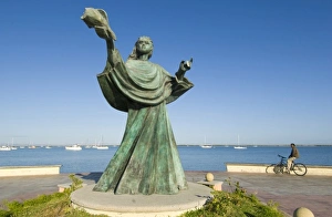 Mexico, Baja California, La Paz, Sculpture along waterfront Malecon Mexico, Baja California, La Paz, Sculpture along waterfront Malecon