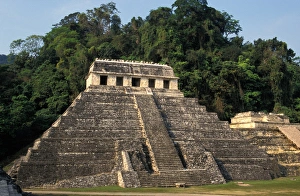 Mexico, Chiapas province, Palenque. Temple of the Inscriptions Mexico, Chiapas province, Palenque. Temple of the Inscriptions