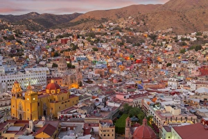 Mexico, Guanajuato. Panoramic overview of city Mexico, Guanajuato. Panoramic overview of city