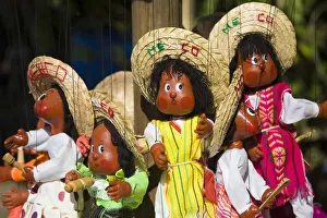 Mexico, near Cancun, Coba, Yucatan Peninsula, colorful art, handicrafts and souvenirs Mexico, near Cancun, Coba, Yucatan Peninsula, colorful art, handicrafts and souvenirs