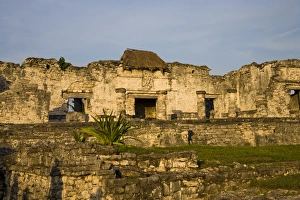 Mexico, Quintana Roo, near Cancun, Yucatan Peninsula, House of the Columns, at Tulum Mexico, Quintana Roo, near Cancun, Yucatan Peninsula, House of the Columns, at Tulum