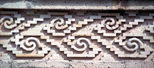 Mitla, probably built 12th - 14th Centuries. First was Zapotec religious center Mitla, probably built 12th - 14th Centuries. First was Zapotec religious center