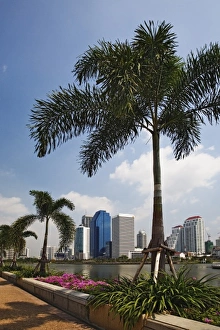 Modern Bangkok skyline from Queen Sirikit Convention Center Modern Bangkok skyline from Queen Sirikit Convention Center
