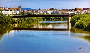 Modern Bridge River Guadalquivir Cordoba Spain Modern Bridge River Guadalquivir Cordoba Spain