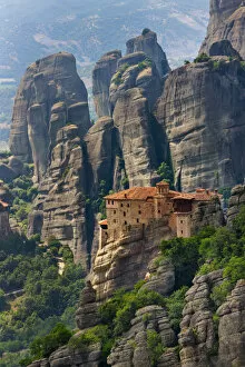 Images Dated 10th September 2018: Monastery of Roussanou, Meteora, Greece (UNESCO World Heritage Site)