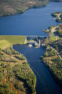 The Moore Dam and Moore Reservoir on the Connecticut River in Littleton, New Hampshire The Moore Dam and Moore Reservoir on the Connecticut River in Littleton, New Hampshire