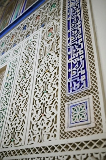 MOROCCO, Meknes: Mausoleum of Sultan Moulay Ismail, builder of Meknes in the 17th MOROCCO, Meknes: Mausoleum of Sultan Moulay Ismail, builder of Meknes in the 17th
