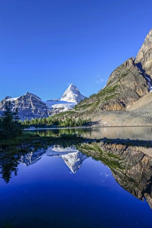 Mount Assiniboine and Mount Magog as seen from Sunburst Lake Mount Assiniboine and Mount Magog as seen from Sunburst Lake