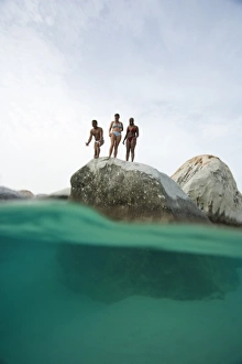 (MR) persons, The Baths, National Park, Virgin Gorda Island, British Virgin Islands (MR) persons, The Baths, National Park, Virgin Gorda Island, British Virgin Islands