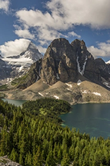 Mt Assiniboine and Sunburst Peak as seen from the Nublet Mt Assiniboine and Sunburst Peak as seen from the Nublet