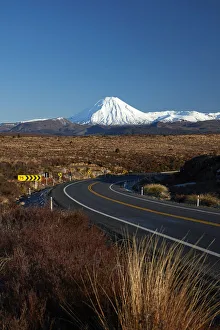Mt Ngauruhoe and Desert Road, Tongariro National Park, Central Plateau, North Island Mt Ngauruhoe and Desert Road, Tongariro National Park, Central Plateau, North Island