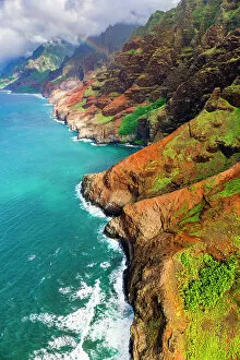 Distant Gallery: The Na Pali Coast, Coast Wilderness State Park, Kauai, Hawaii, USA