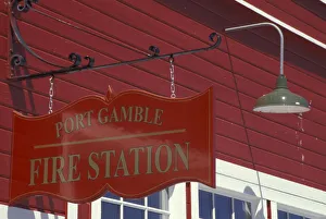 NA, USA, Washington, Port Gamble Fire station NA, USA, Washington, Port Gamble Fire station