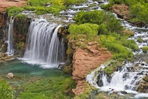 Navajo Falls on the Havasupai Reservation in Arizona, USA Navajo Falls on the Havasupai Reservation in Arizona, USA