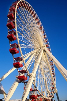 The Navy Pier ferris wheel in Chicago, Illinois. navy, pier, ferris, wheel The Navy Pier ferris wheel in Chicago, Illinois. navy, pier, ferris, wheel