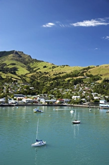 New Zealand, Akaroa, Akaroa Harbour, Banks Peninsula, Canterbury, South Island, New New Zealand, Akaroa, Akaroa Harbour, Banks Peninsula, Canterbury, South Island, New