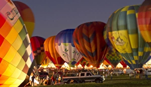 Nightglow at the Albuquerque Hot Air Balloon Fiesta, New Mexico Nightglow at the Albuquerque Hot Air Balloon Fiesta, New Mexico