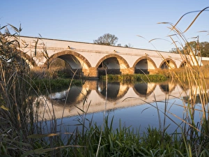 Nine-holed bridge (Kilenclyukuhid), the architectural landmark and icon of Hortobagy Nine-holed bridge (Kilenclyukuhid), the architectural landmark and icon of Hortobagy