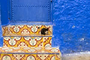 North Africa, Morocco, Chefchaouen or Chaouen is most noted for its small narrow streets