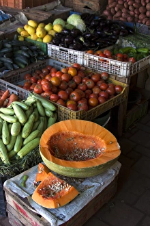 North Africa, Morocco, Fes. Vegetables of Fes souk North Africa, Morocco, Fes. Vegetables of Fes souk