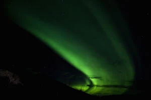 Images Dated 12th March 2009: North America; USA; Alaska; Fairbanks; Northern Light Near China Hot Springs
